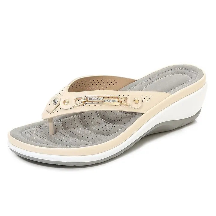 🔥Last Day Promotion 50% OFF -Women's Soft Cushion Flip Flops Thong Sandals