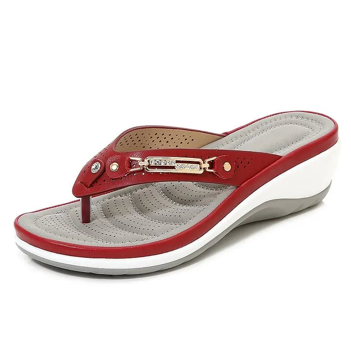 🔥Last Day Promotion 50% OFF -Women's Soft Cushion Flip Flops Thong Sandals
