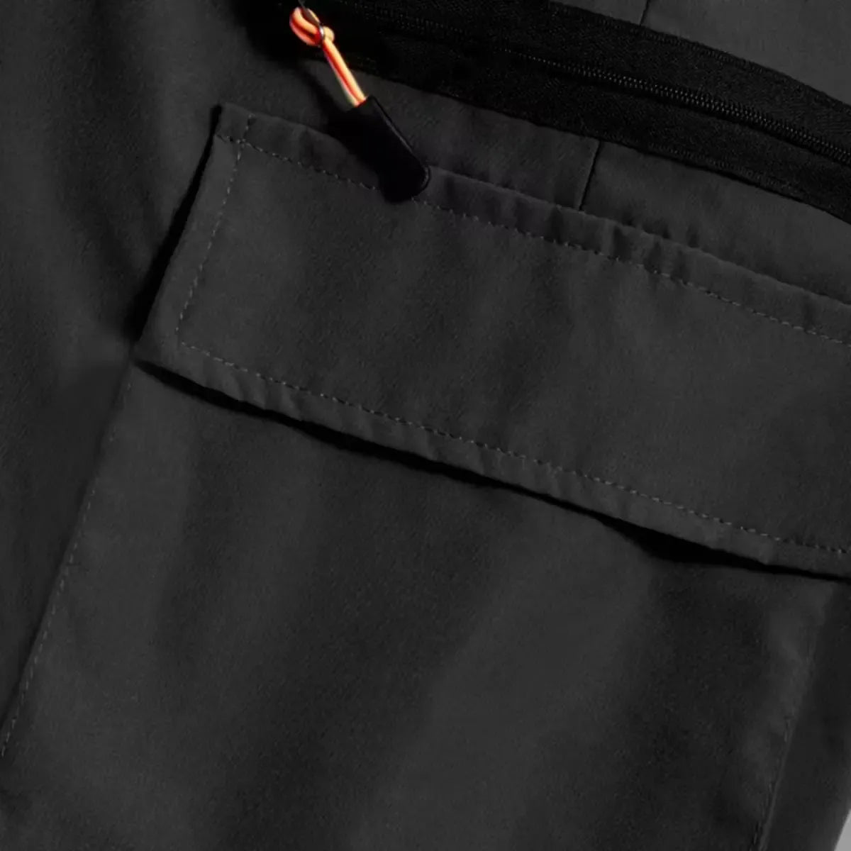 Women’s summer breathable cargo pants— lightweight, quick-drying casual outdoor long pants with drawstring and faux zipper details, multiple pockets